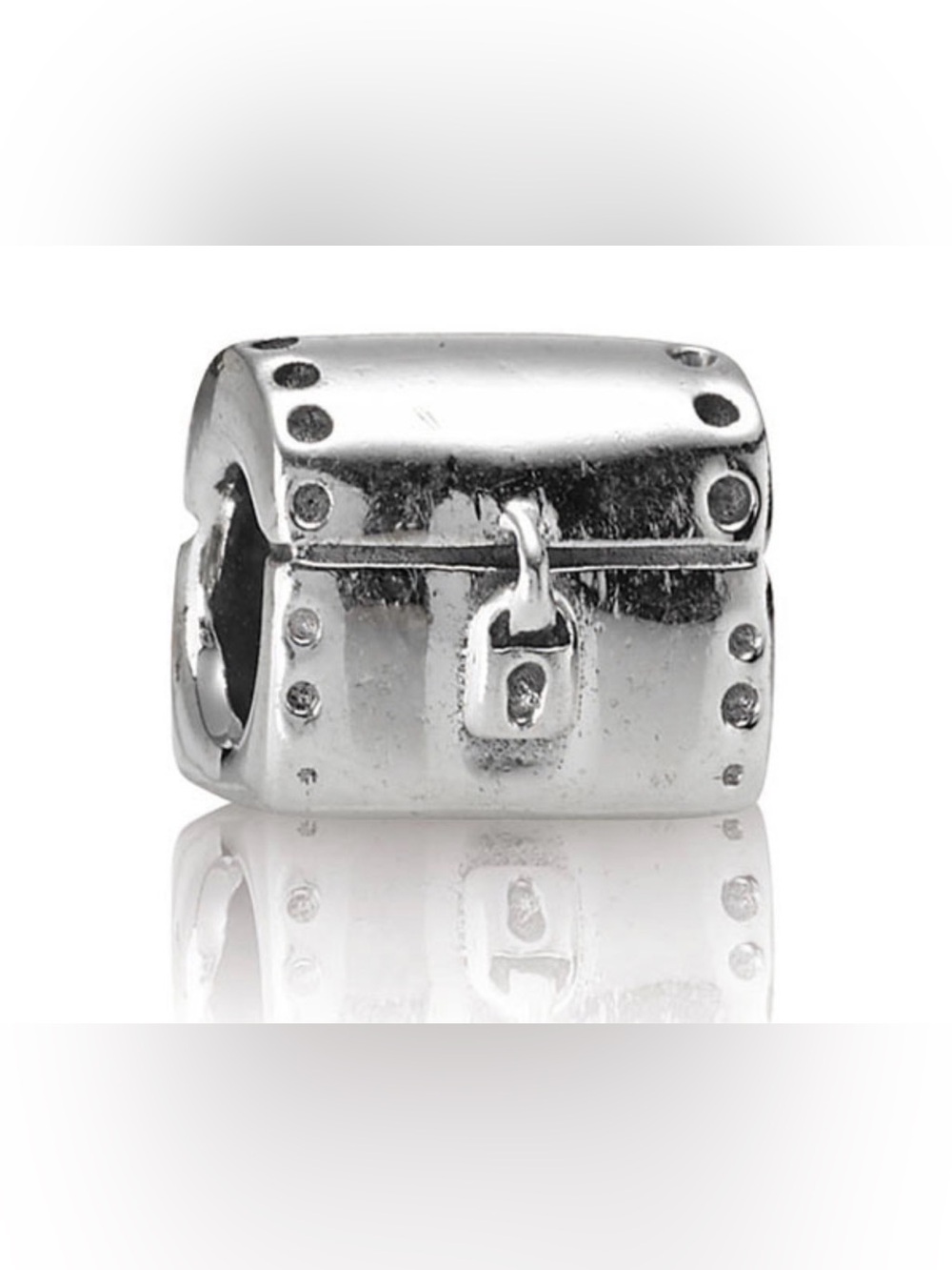 Authentic Pandora Retired Treasure Chest 925 Ale Sterling Silver Charm